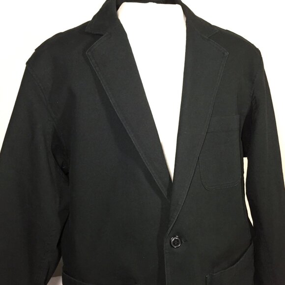 Duluth Trading Co Other - Duluth Trading Mens Large Canvas Presentation Jacket Blazer Style Black Heavy